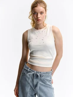 GATE Top z kryształkami| Koszulki I Topy·Podkoszulki ☀️