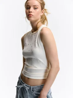 GATE Top z kryształkami| Koszulki I Topy·Podkoszulki ☀️