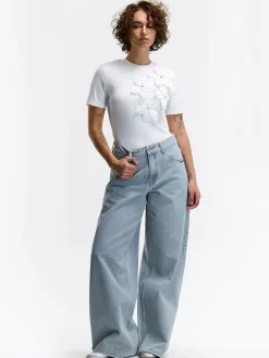 GATE Top z kwiatową aplikacją| Koszulki I Topy·Topy