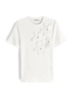 GATE Top z kwiatową aplikacją| Koszulki I Topy·Topy