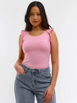 GATE Top z marszczonymi rękawami| Koszulki I Topy·Topy|Koszulki I Topy·Koszulki