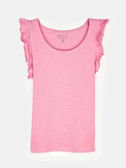 GATE Top z marszczonymi rękawami| Koszulki I Topy·Topy|Koszulki I Topy·Koszulki