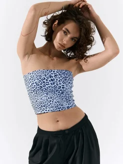 GATE Top z metalicznym nadrukiem zwierzęcym| Koszulki I Topy·Topy|Koszulki I Topy·Podkoszulki ☀️