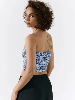 GATE Top z metalicznym nadrukiem zwierzęcym| Koszulki I Topy·Topy|Koszulki I Topy·Podkoszulki ☀️