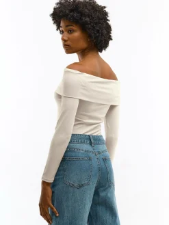 GATE Top z odkrytymi ramionami| Koszulki I Topy·Topy