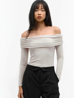 GATE Top z odkrytymi ramionami| Koszulki I Topy·Topy