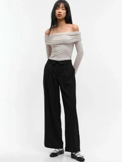 GATE Top z odkrytymi ramionami| Koszulki I Topy·Topy