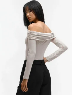 GATE Top z odkrytymi ramionami| Koszulki I Topy·Topy