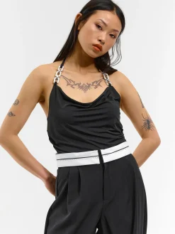 GATE Top z ozdobnym łańcuszkiem| Koszulki I Topy·Topy|Koszulki I Topy·Podkoszulki ☀️