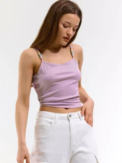 GATE Top z ozdobnymi koralikami| Koszulki I Topy·Podkoszulki ☀️