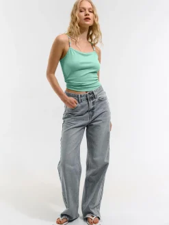 GATE Top z ozdobnymi koralikami| Koszulki I Topy·Podkoszulki ☀️