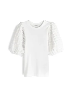 GATE Top z ozdobnymi rękawami| Koszulki I Topy·Topy