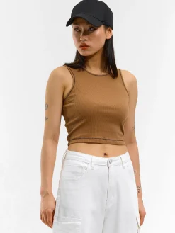 GATE Top ze ściągaczem z kontrastową nicią| Koszulki I Topy·Podkoszulki ☀️