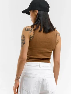 GATE Top ze ściągaczem z kontrastową nicią| Koszulki I Topy·Podkoszulki ☀️