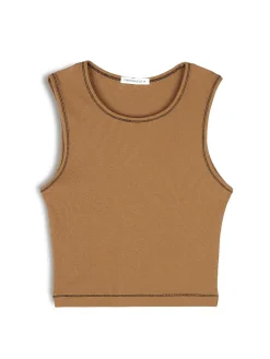 GATE Top ze ściągaczem z kontrastową nicią| Koszulki I Topy·Podkoszulki ☀️