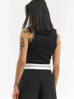 GATE Top ze ściągaczem z kontrastową nicią| Koszulki I Topy·Podkoszulki ☀️