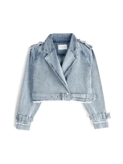 GATE Trencz dżinsowy| Kurtki I Płaszcze·Płaszcze|Kurtki I Płaszcze·Kurtki Przejściowe