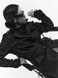 GATE Trencz z paskiem| Kurtki I Płaszcze·Płaszcze|Kurtki I Płaszcze·Trencz