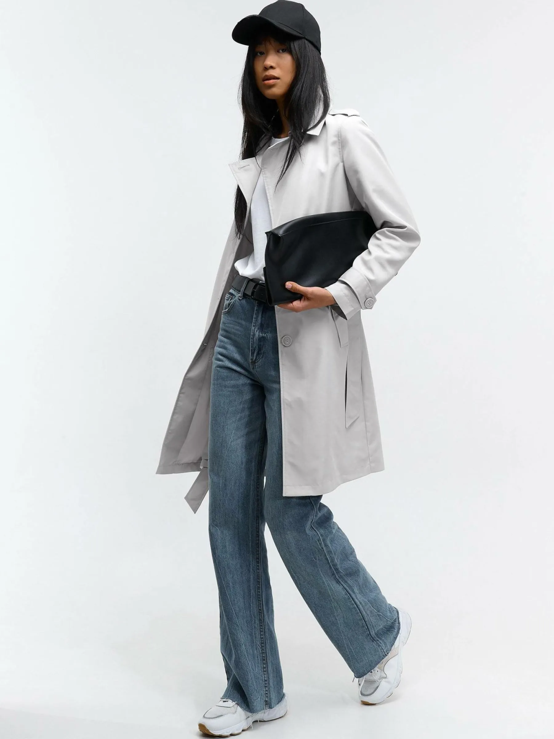 GATE Trencz z paskiem| Kurtki I Płaszcze·Płaszcze|Kurtki I Płaszcze·Trencz