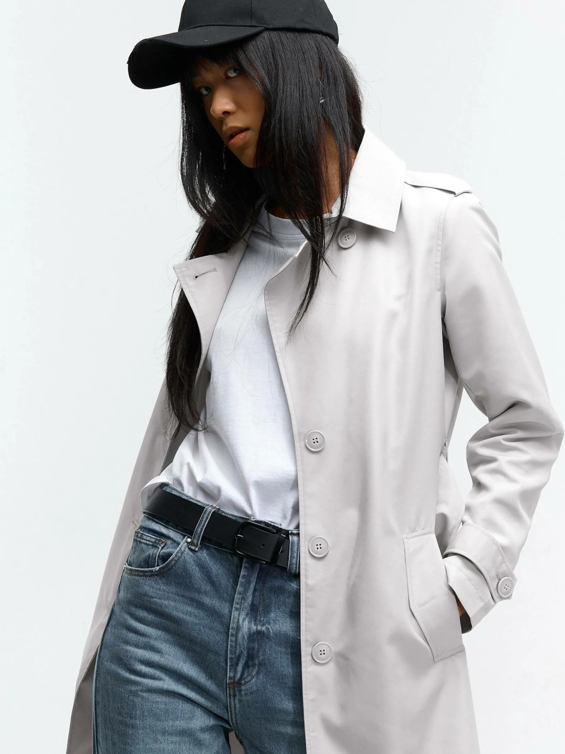 GATE Trencz z paskiem| Kurtki I Płaszcze·Płaszcze|Kurtki I Płaszcze·Trencz