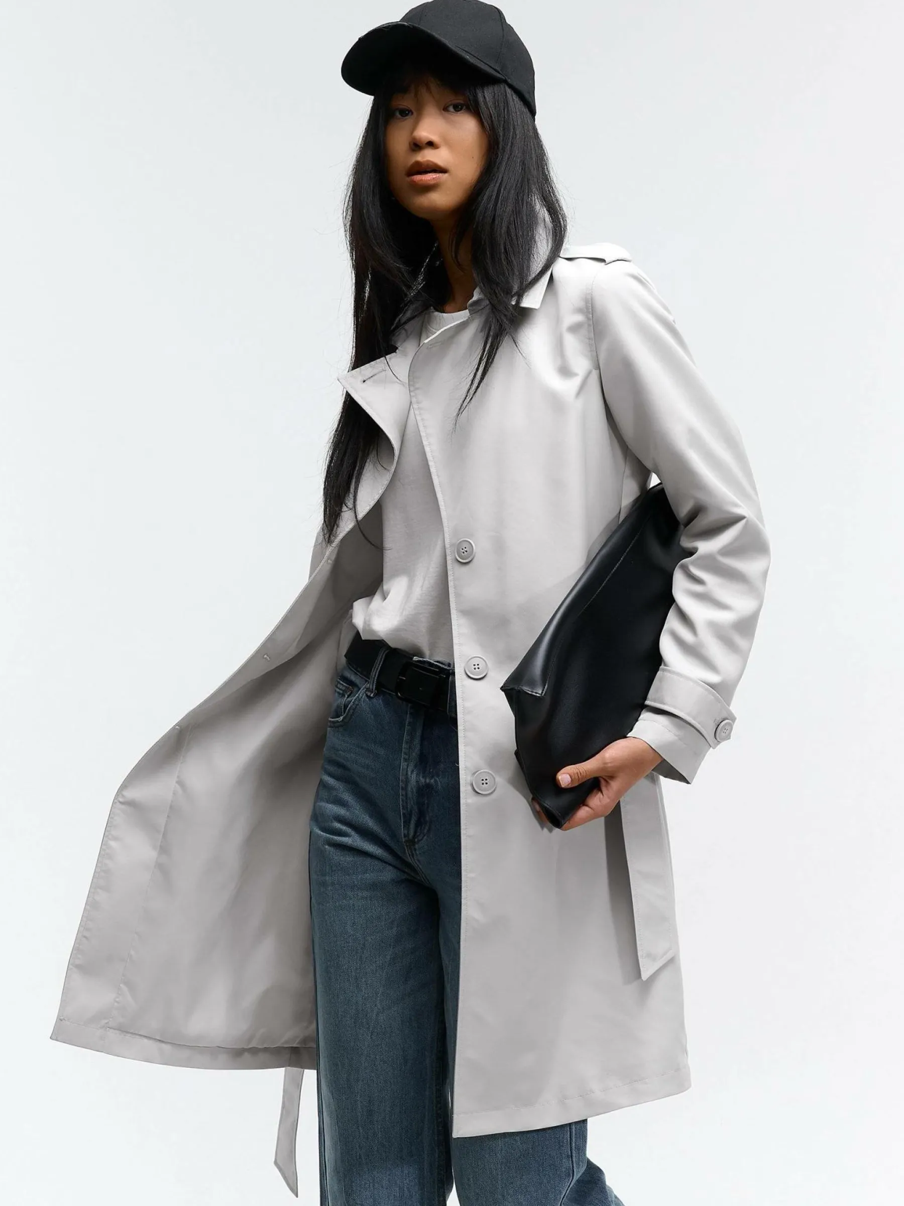 GATE Trencz z paskiem| Kurtki I Płaszcze·Płaszcze|Kurtki I Płaszcze·Trencz