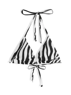 GATE Trójkątny top od bikini ze zwierzęcym nadrukiem| Kategorie·Stroje Kąpielowe ☀️