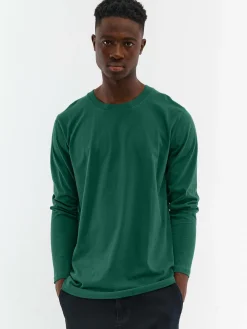 GATE T-shirt basic z bawełny slim fit| Koszulki·Koszulki Z Długim Rękawem|Koszulki·Basic Koszulki I Podkoszulki