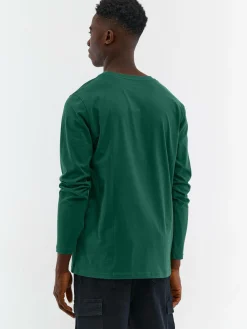 GATE T-shirt basic z bawełny slim fit| Koszulki·Koszulki Z Długim Rękawem|Koszulki·Basic Koszulki I Podkoszulki