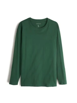 GATE T-shirt basic z bawełny slim fit| Koszulki·Koszulki Z Długim Rękawem|Koszulki·Basic Koszulki I Podkoszulki