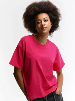 GATE T-shirt o luźnym kroju, wykonany z bawełny| Koszulki I Topy·Koszulki