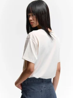 GATE T-shirt o luźnym kroju, wykonany z bawełny| Koszulki I Topy·Koszulki