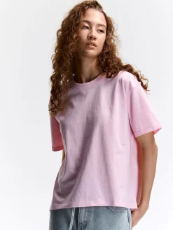 GATE T-shirt o luźnym kroju, wykonany z bawełny| Koszulki I Topy·Koszulki