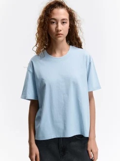 GATE T-shirt o luźnym kroju, wykonany z bawełny| Koszulki I Topy·Koszulki