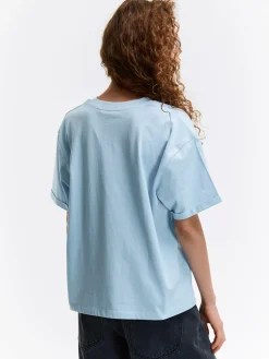 GATE T-shirt o luźnym kroju, wykonany z bawełny| Koszulki I Topy·Koszulki