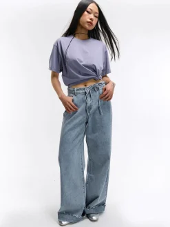 GATE T-shirt o luźnym kroju, wykonany z bawełny| Koszulki I Topy·Koszulki