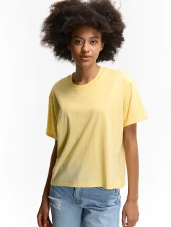 GATE T-shirt o luźnym kroju, wykonany z bawełny| Koszulki I Topy·Koszulki