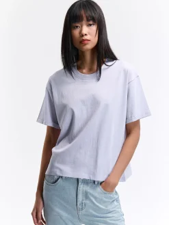 GATE T-shirt o luźnym kroju, wykonany z bawełny| Koszulki I Topy·Koszulki