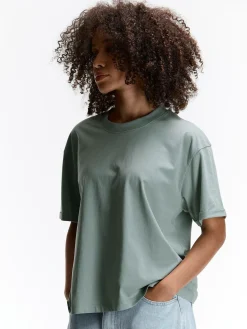 GATE T-shirt o luźnym kroju, wykonany z bawełny| Koszulki I Topy·Koszulki