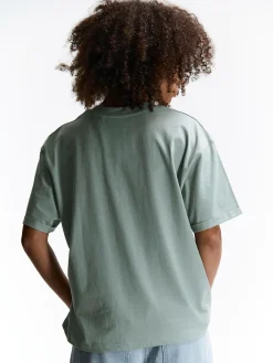 GATE T-shirt o luźnym kroju, wykonany z bawełny| Koszulki I Topy·Koszulki