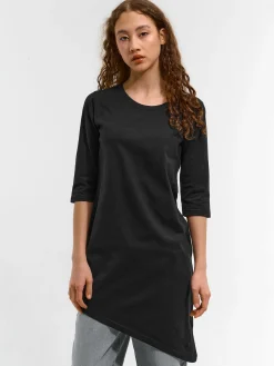 GATE T-shirt z asymetrycznym dołem| Koszulki I Topy·Koszulki