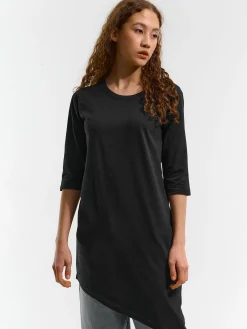 GATE T-shirt z asymetrycznym dołem| Koszulki I Topy·Koszulki