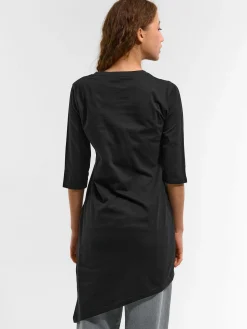 GATE T-shirt z asymetrycznym dołem| Koszulki I Topy·Koszulki