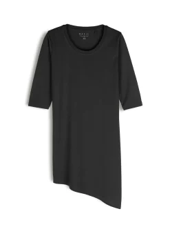 GATE T-shirt z asymetrycznym dołem| Koszulki I Topy·Koszulki