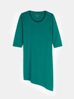 GATE T-shirt z asymetrycznym dołem| Koszulki I Topy·Koszulki