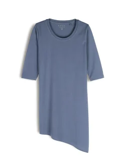 GATE T-shirt z asymetrycznym dołem| Koszulki I Topy·Koszulki