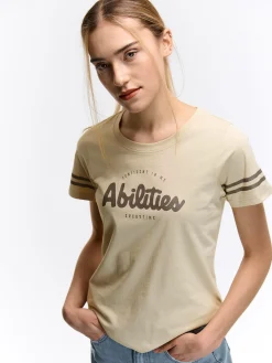 GATE T-shirt z bawełnianej dzianiny| Koszulki I Topy·Koszulki|Koszulki I Topy·Koszulki Z Nadrukiem