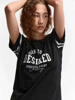 GATE T-shirt z bawełnianej dzianiny| Koszulki I Topy·Koszulki|Koszulki I Topy·Koszulki Z Nadrukiem