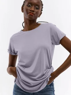 GATE T-shirt z bawełnianej dzianiny| Koszulki I Topy·Koszulki