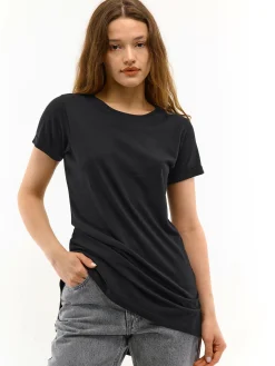 GATE T-shirt z bawełnianej dzianiny| Koszulki I Topy·Koszulki