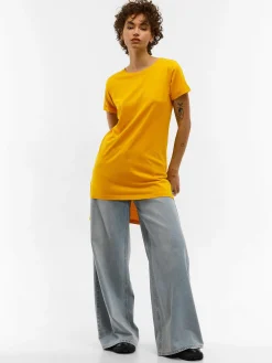 GATE T-shirt z bawełnianej dzianiny| Koszulki I Topy·Koszulki